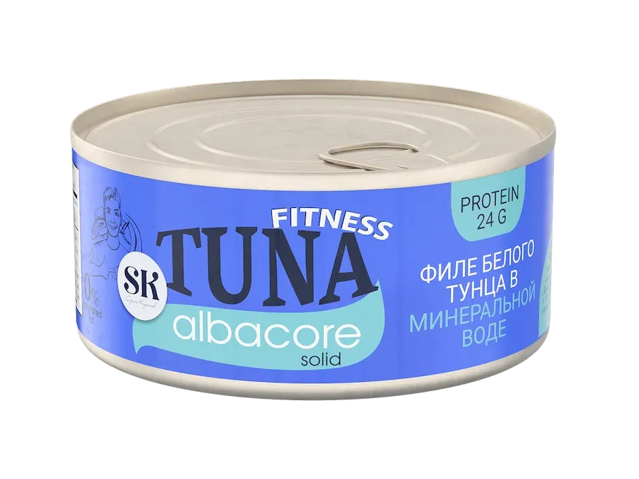 Тунец Albacore (белый) филе в минеральной воде