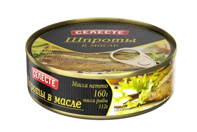 Шпроты в масле “Селесте” 160г